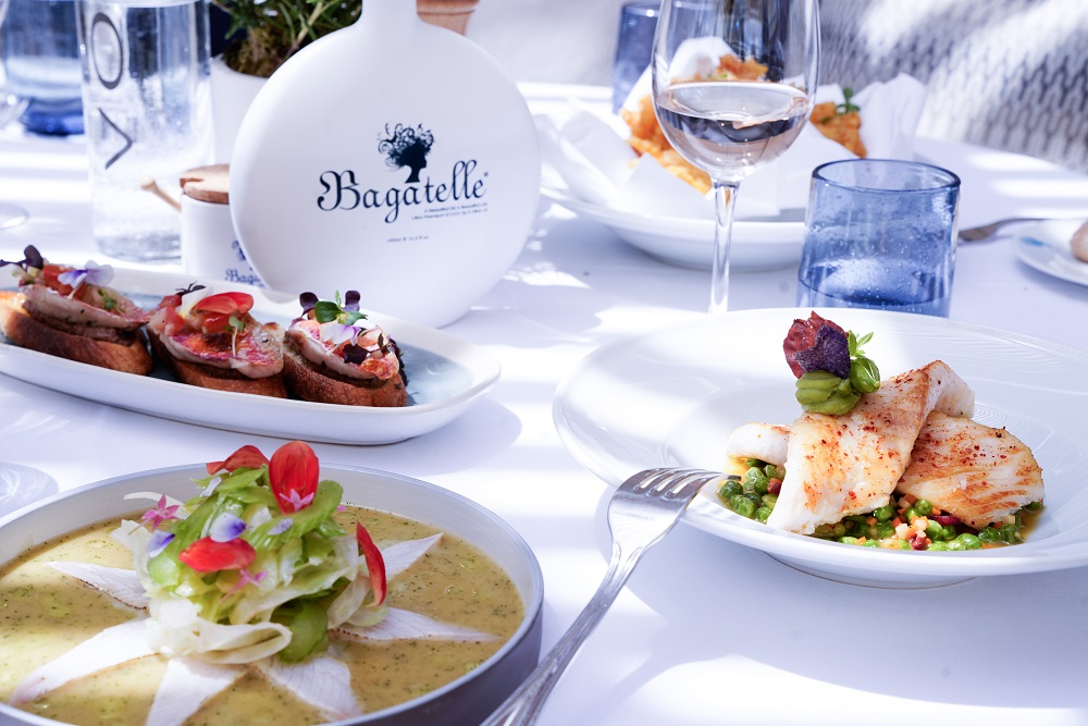 Elegant French-Mediterranean cuisine served at Bagatelle Tulum, combining luxury, flavor, and beachside charm.