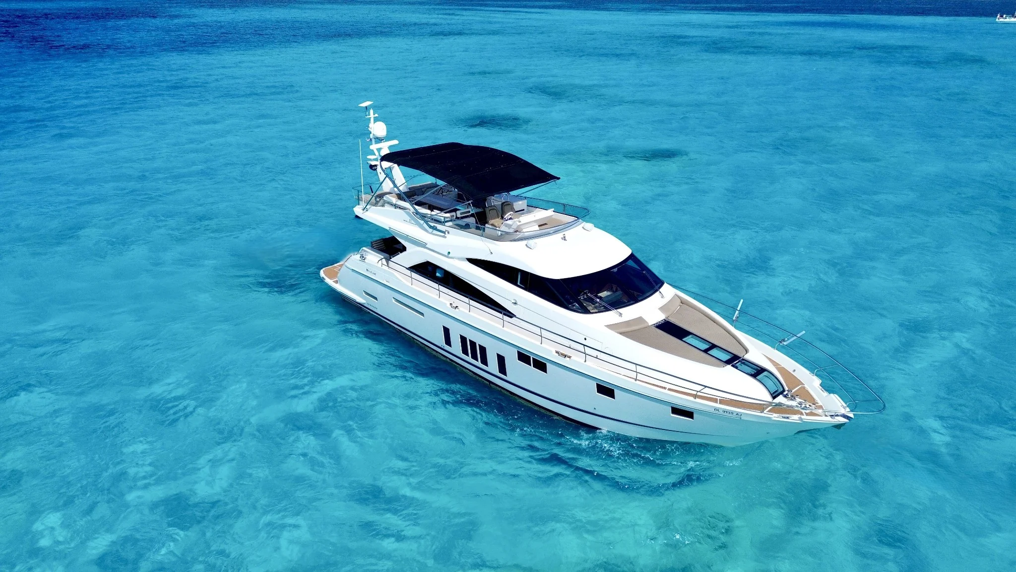 Addicted 70ft aerial bow cruising for the 8 hour private charter