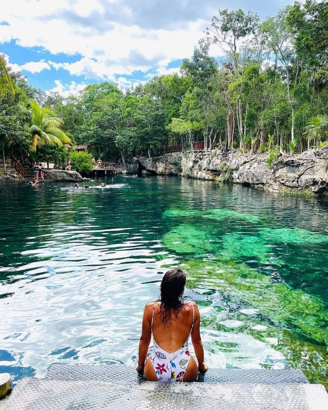 Open cenote swimming at Casa Tortuga Tulum