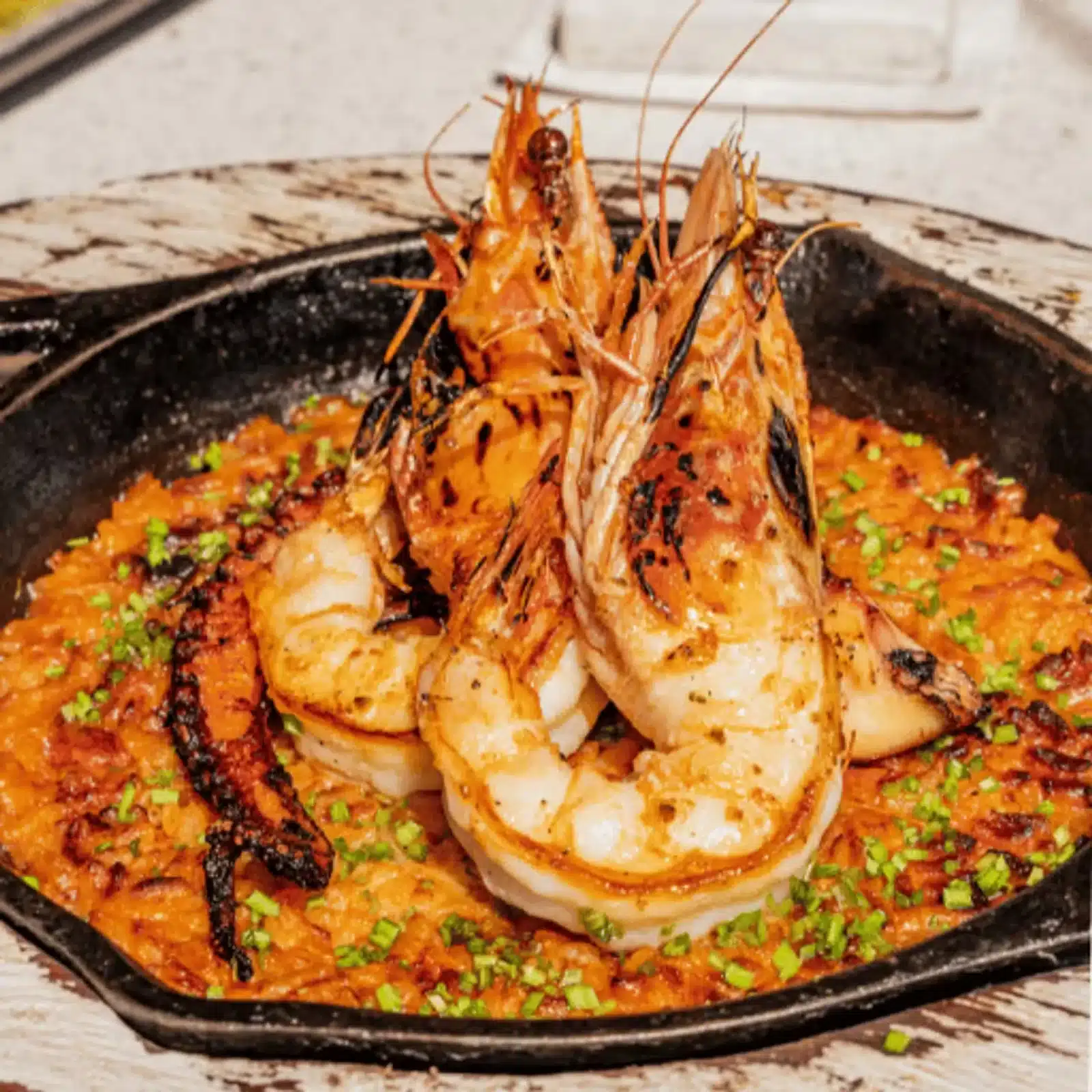 Ilios Cancun grilled shrimp seafood rice