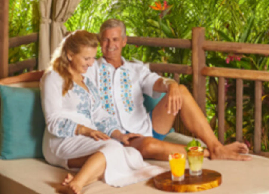 Jungala Premium Cabana Experience with seasonal fruit and cabana menu in Riviera Maya