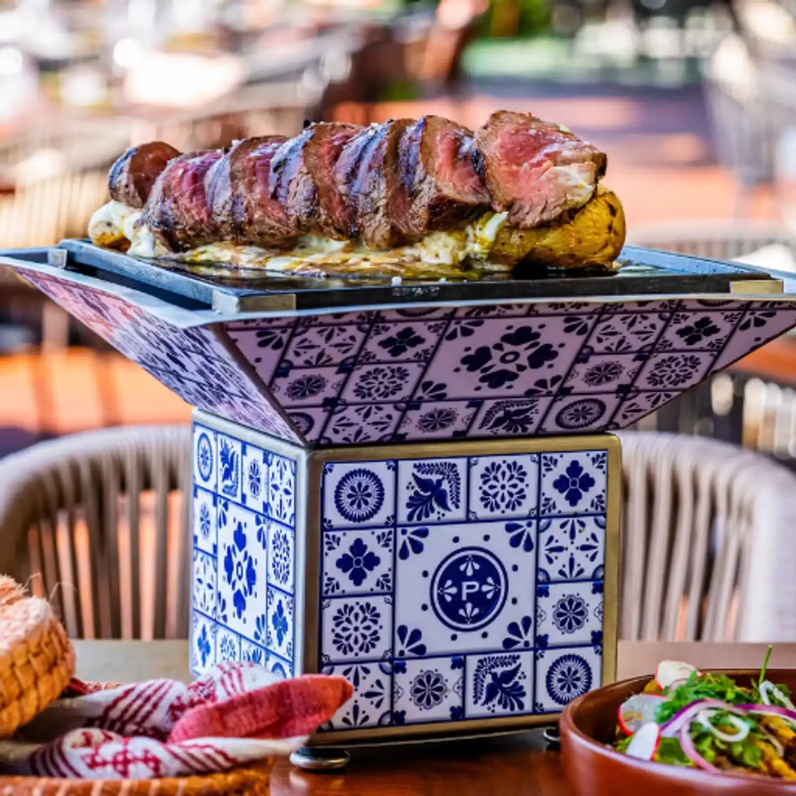 Porfirio’s Cancun signature steak presentation
