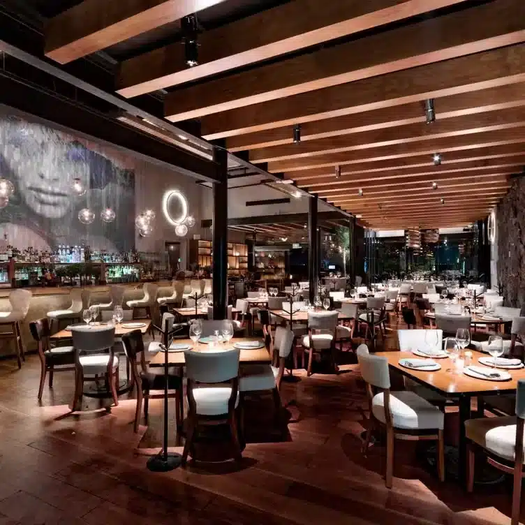 Dining room at RosaNegra Cancun