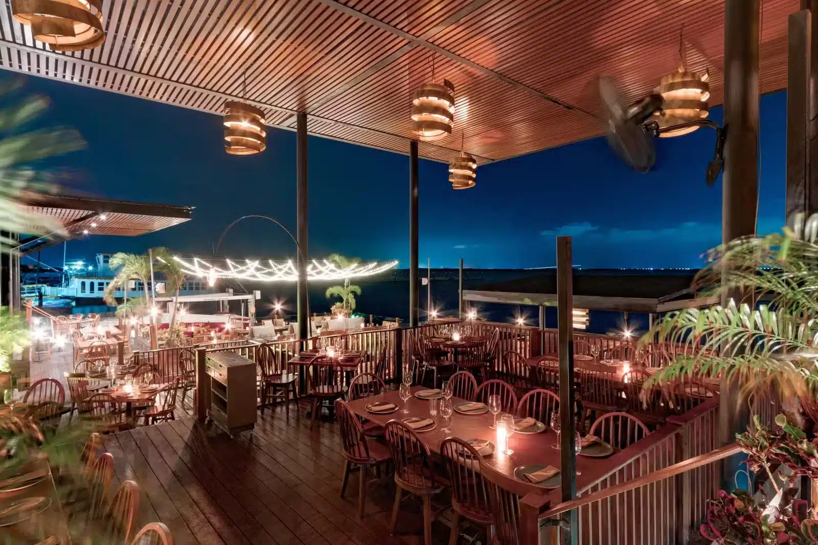 Lagoon terrace dining at RosaNegra Cancun