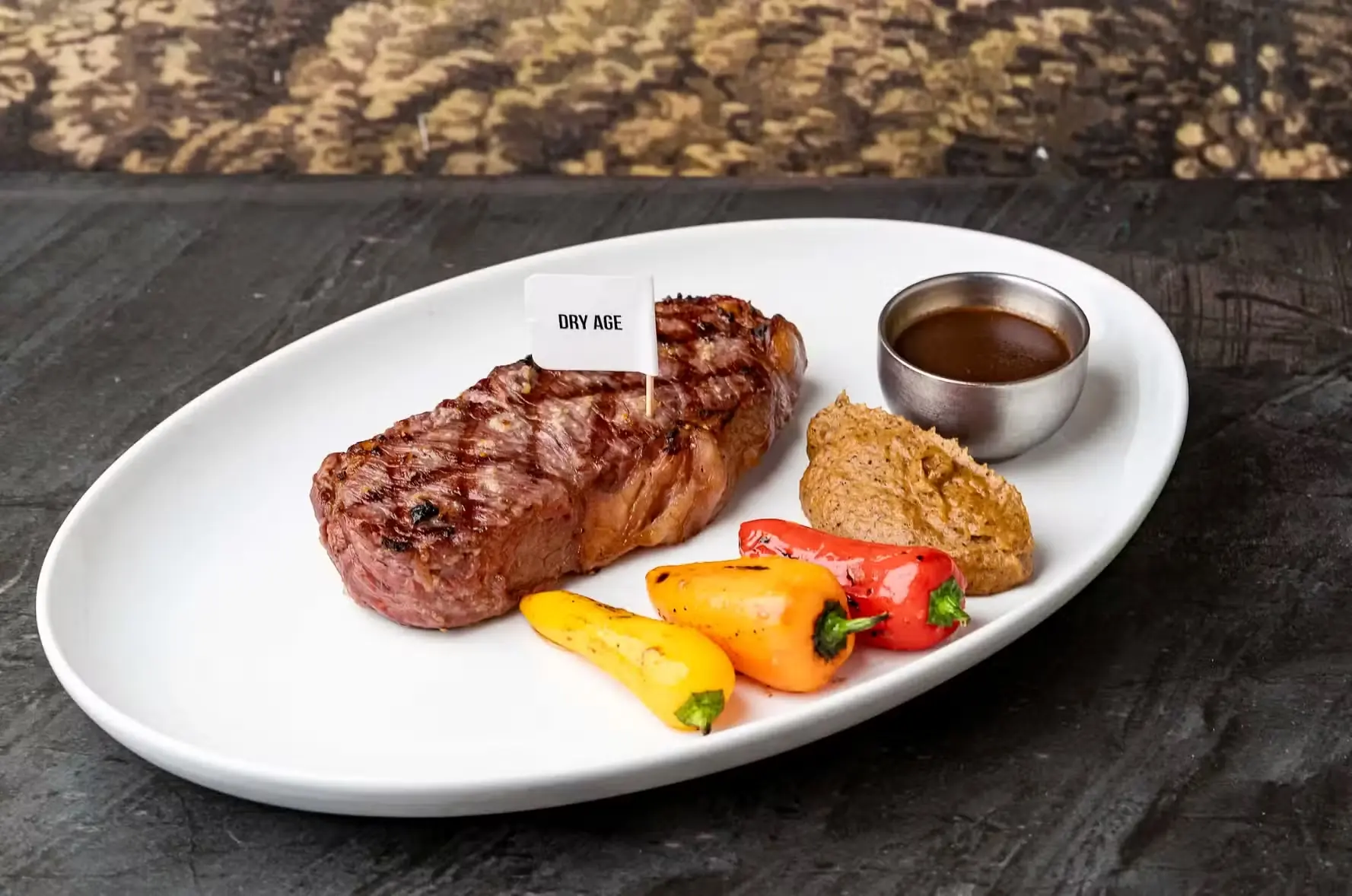 Premium grilled steak at Harry’s Steakhouse and Raw Bar Polanco CDMX