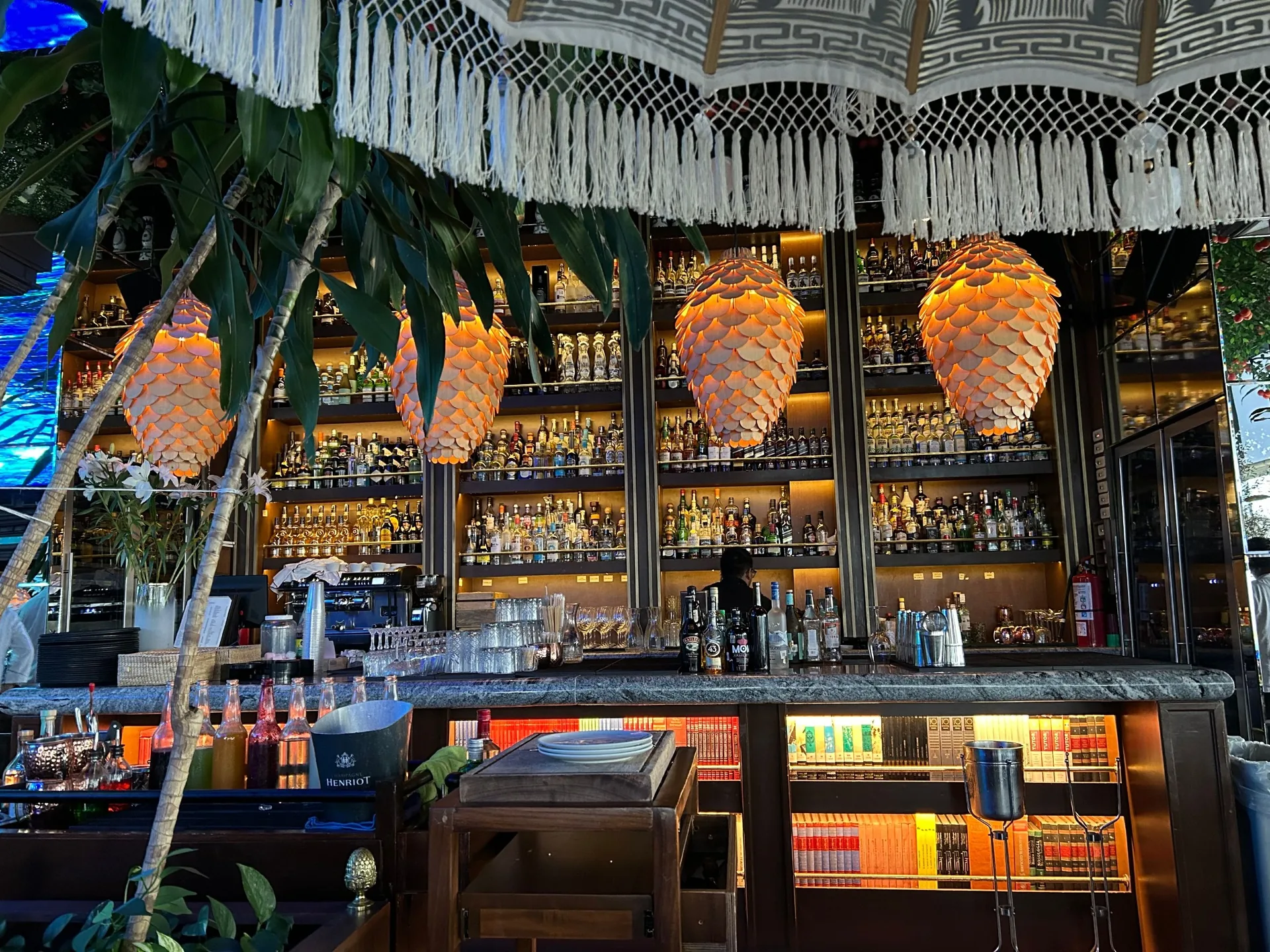 Bar interior at La Madalena Cancun